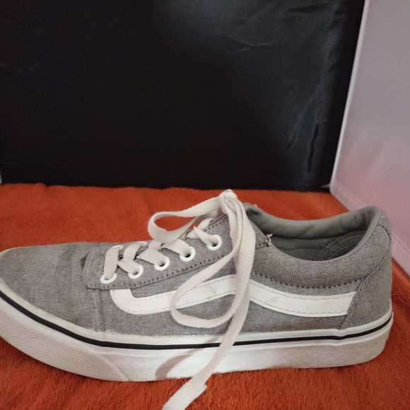 Vans Gray Canvas Women's Sneakers - Picture 9 of 10